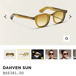 Moscot Dahven olive brown sunglasses